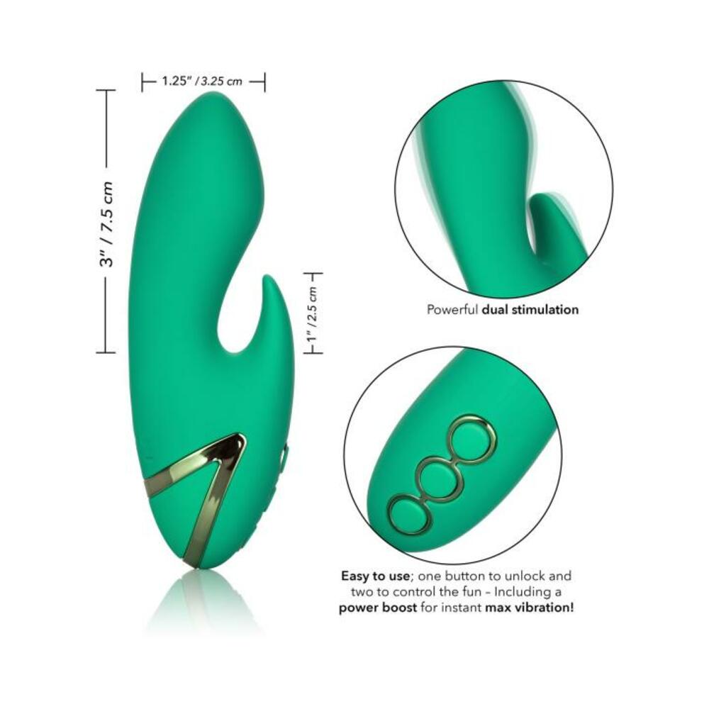 California Dreaming Sierra Sensation Green Rabbit Vibrator