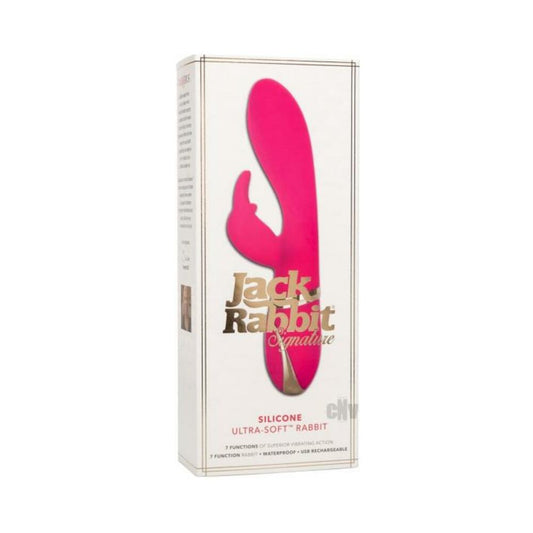 Jack Rabbit Silicone Ultra Soft Rabbit Vibrator Pink