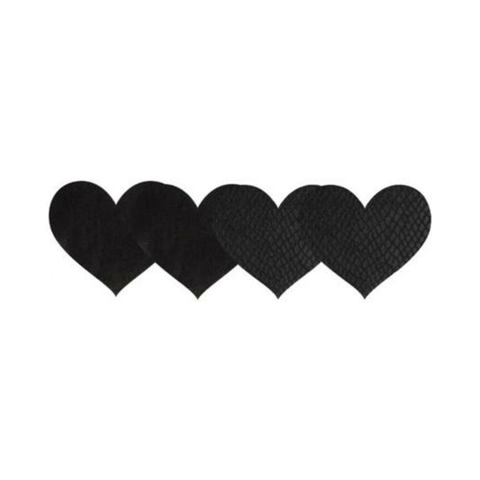 Classic Black Hearts Pasties