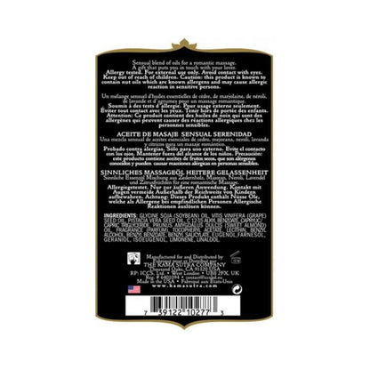 Aromatic Massage Oil Serenity 2 Oz