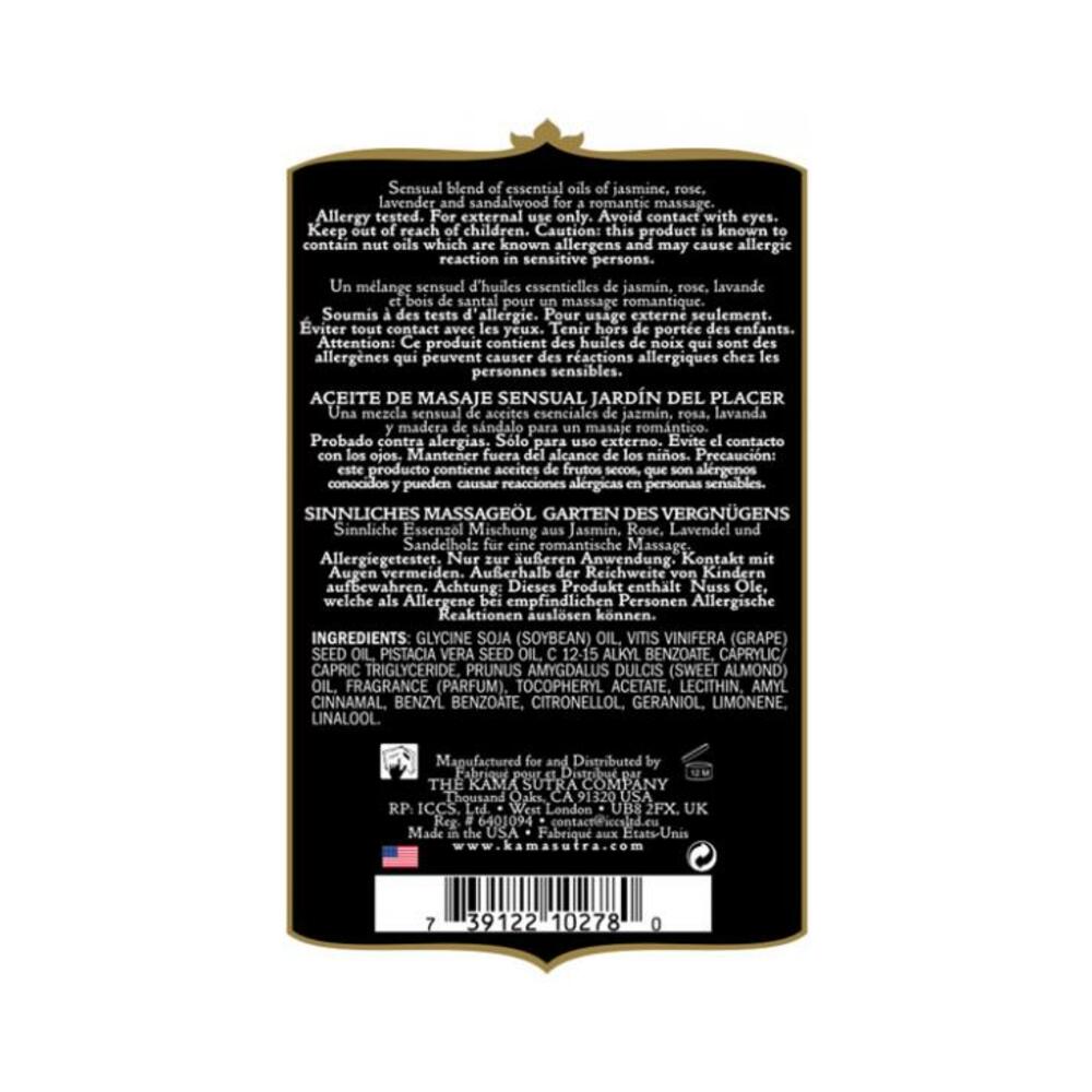 Aromatic Massage Oil Pleasure Garden 2oz
