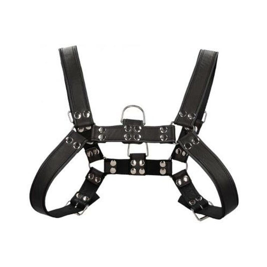 Shots Uomo Chest Bulldog Harness Small/medium - Black