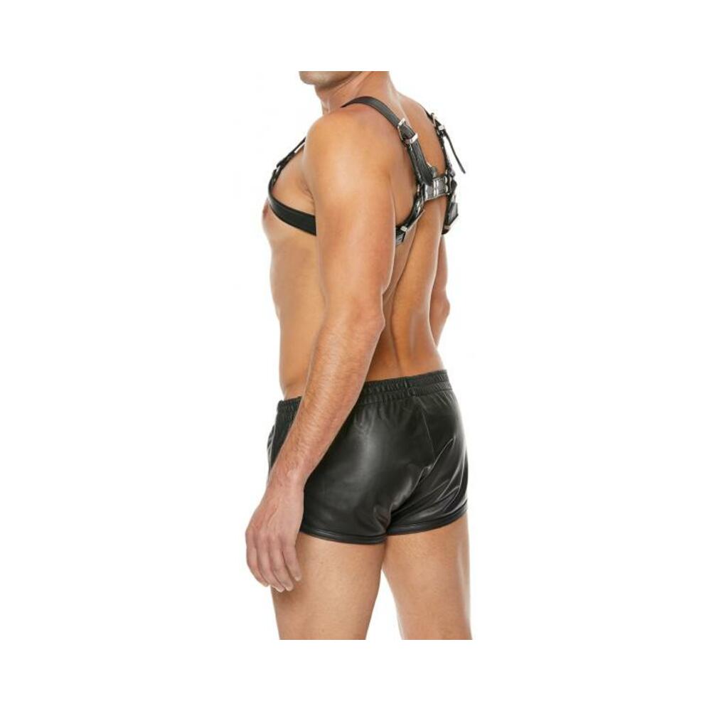 Shots Uomo Chest Bulldog Harness Small/medium - Black