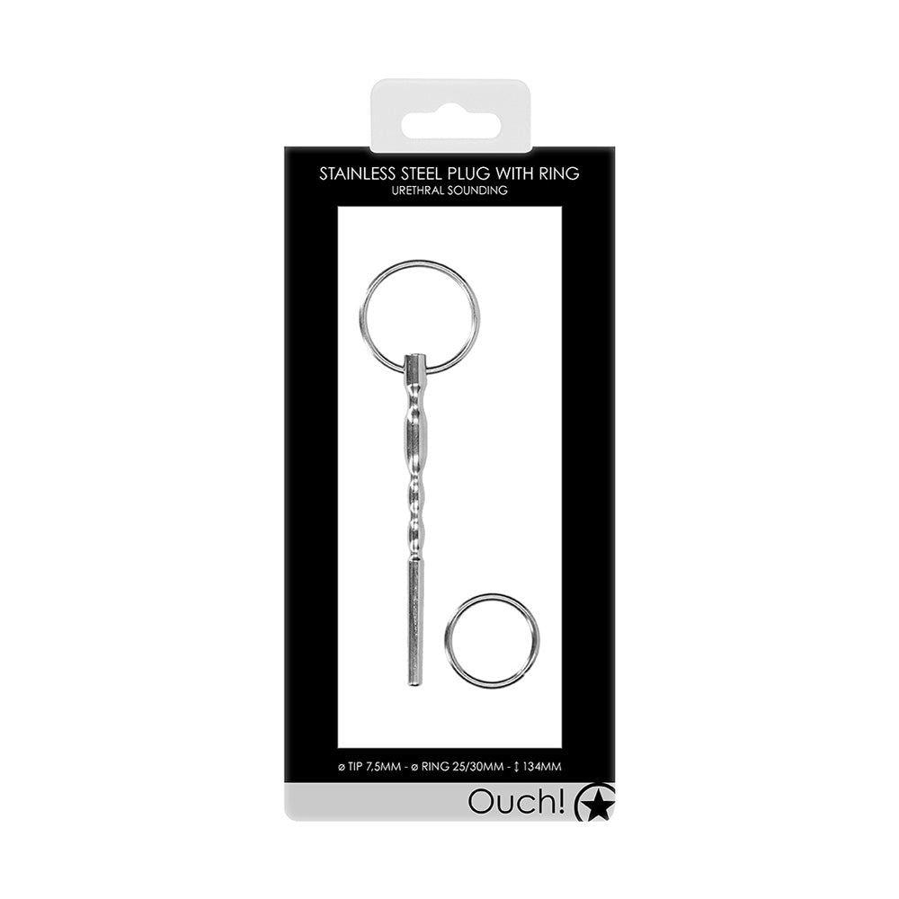 Urethral Sounding Metal Plug 7.55MM/25-30MM/34MM