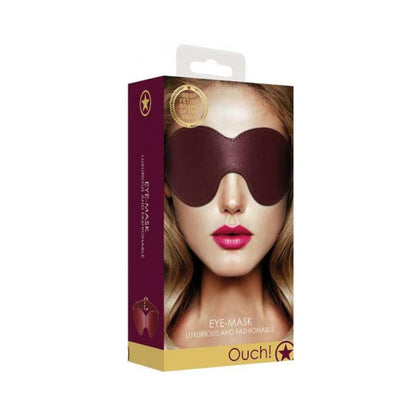 Ouch Halo Eyemask Burgundy