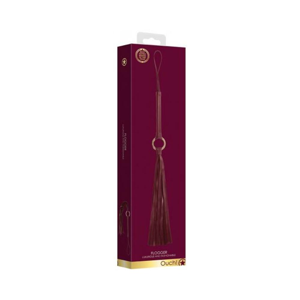 Ouch Halo Flogger Burgundy