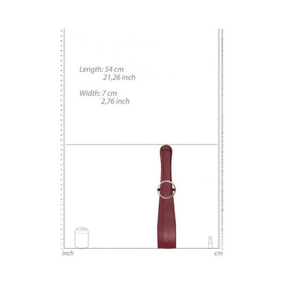 Ouch Halo Belt Flogger Burgundy
