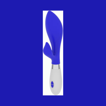 Luna Neon Achelois Ultra-soft Silicone Dual Stimulator Blue
