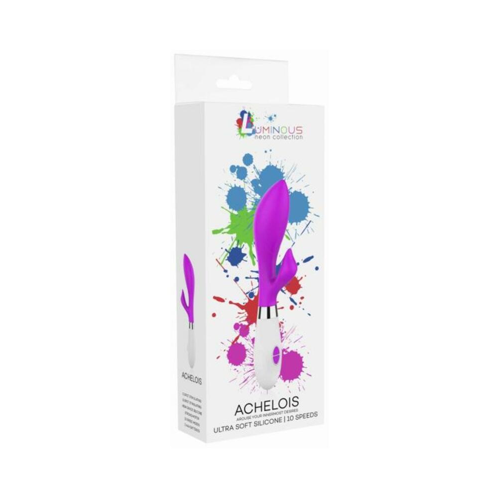 Luna Neon Achelois Ultra-soft Silicone Dual Stimulator Fuchsia
