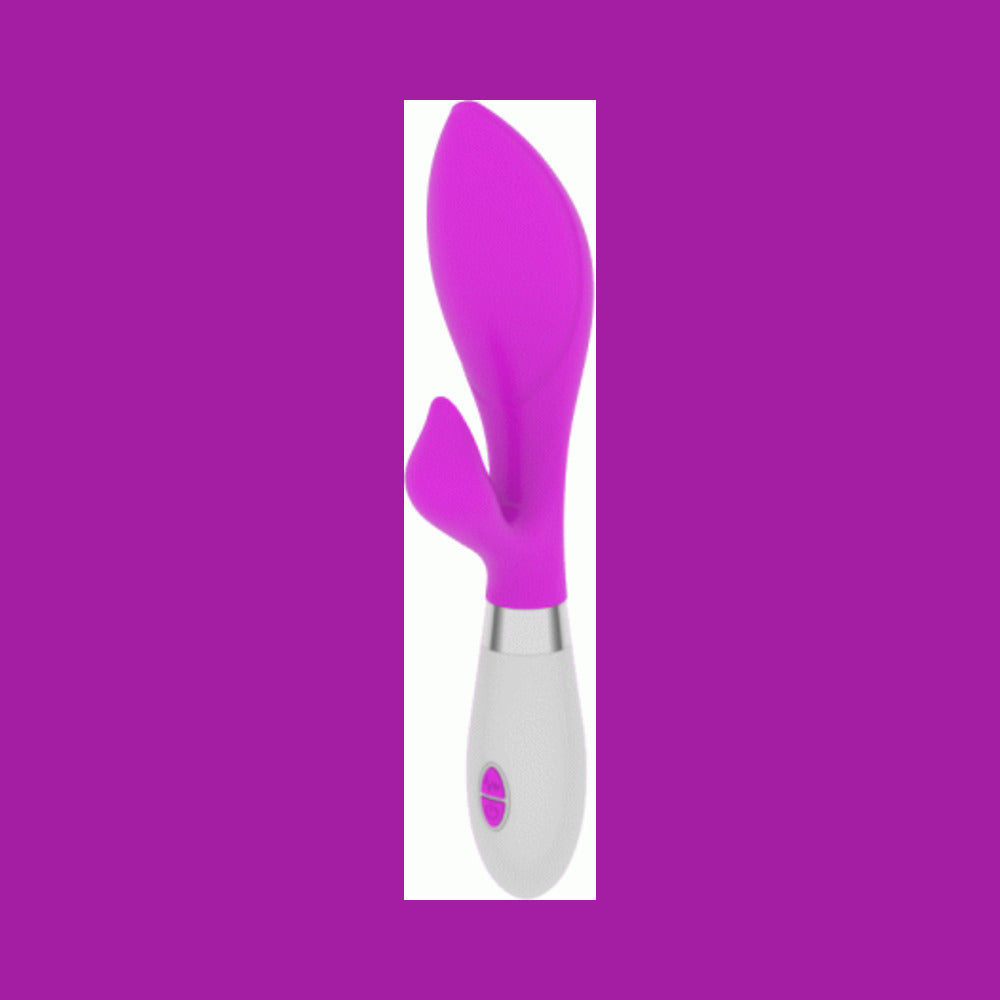 Luna Neon Achelois Ultra-soft Silicone Dual Stimulator Fuchsia