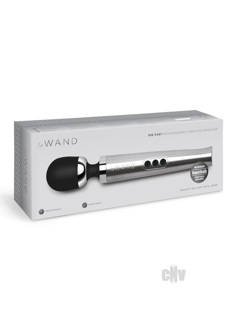 Le Wand Diecast Usb Massager Slvr