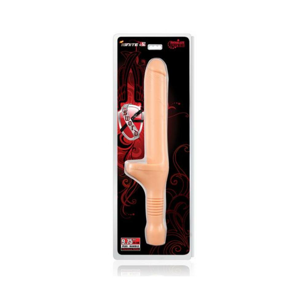Sword with Handle Beige Dildo