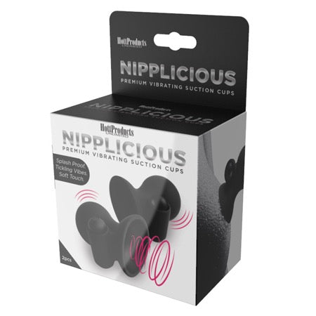 Nipplicious - Vibrating Nipple Suction Cups -  Black