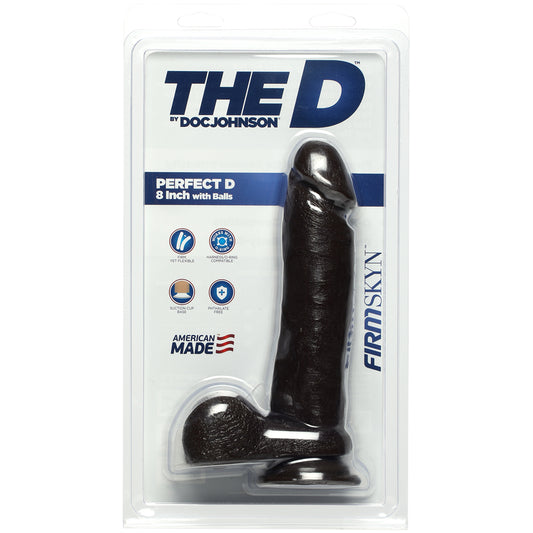 The D 8" Perfect D w/Balls - Chocolate