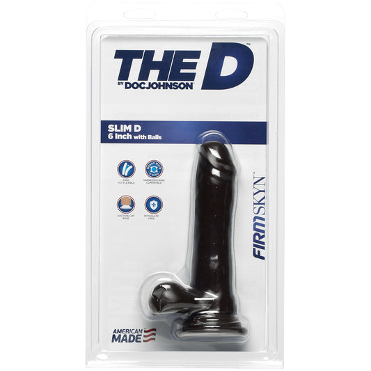 The D Perfect D Firmskyn 6.5" Cock - Brown/Chocolate