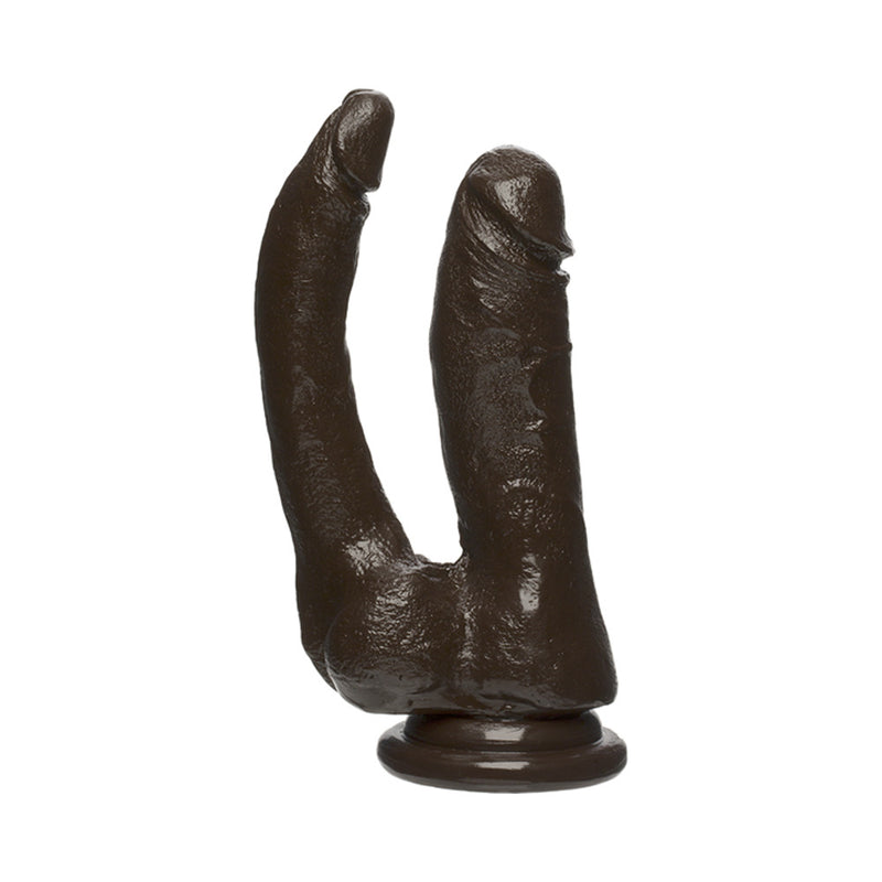 The D Double Dippin D Dildo Firmskyn Black