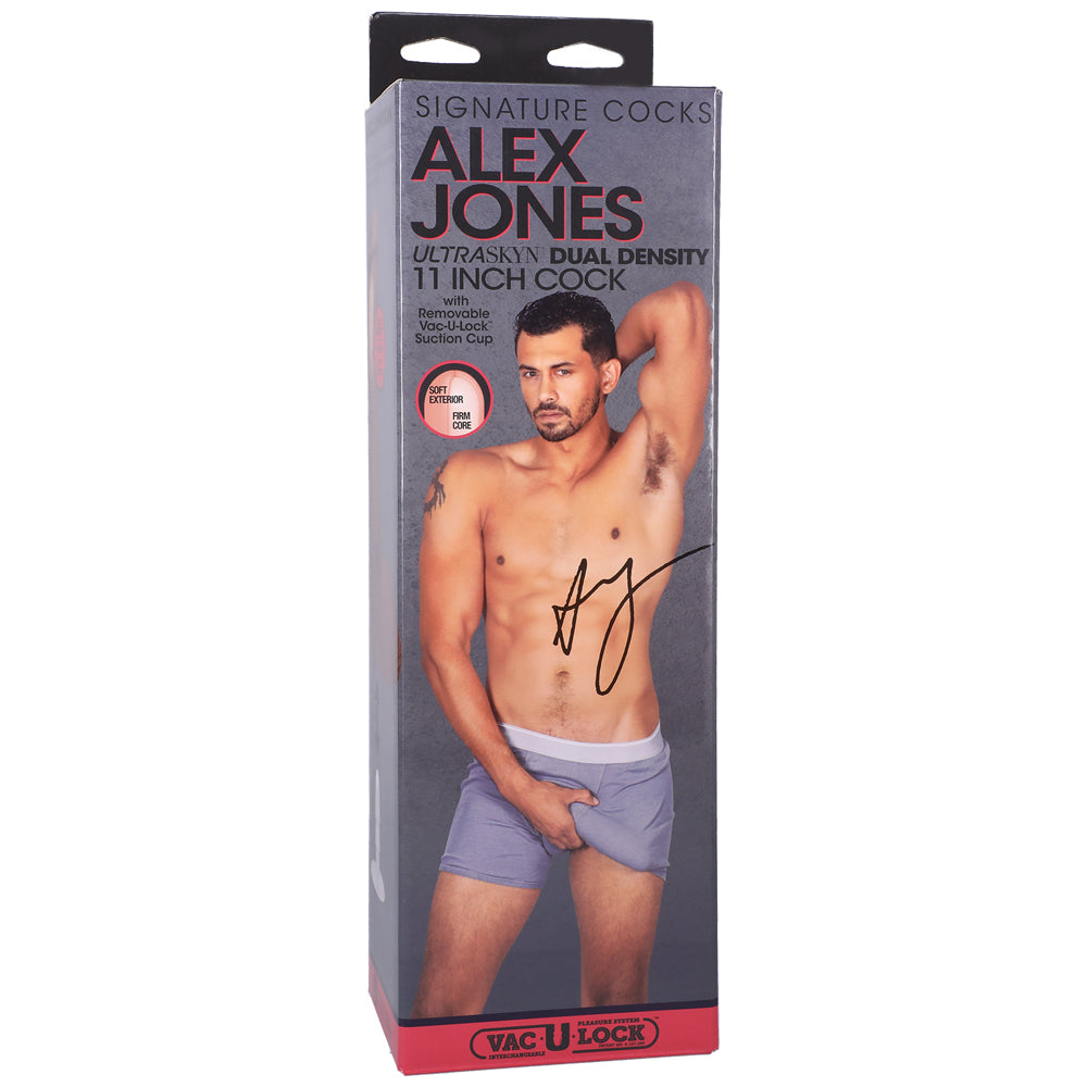 Signature Cocks ULTRASKYN 11' Cock w/Removable Vac-U-Lock Suction Cup - Alex Jones