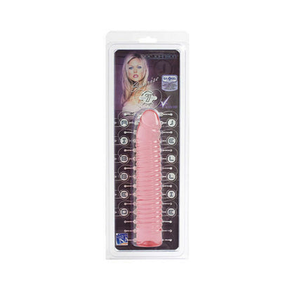Vivid Ribbed Jellie Cock Sunrise - Pink