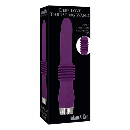 Adam & Eve Deep Love Thrusting Wand - Purple