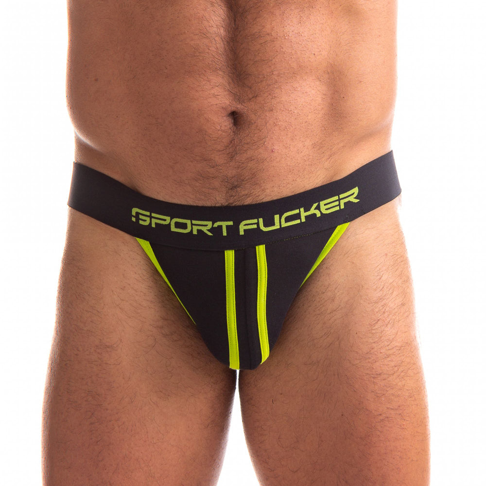Sport Fucker Jersey Jock Black/Green Xxl