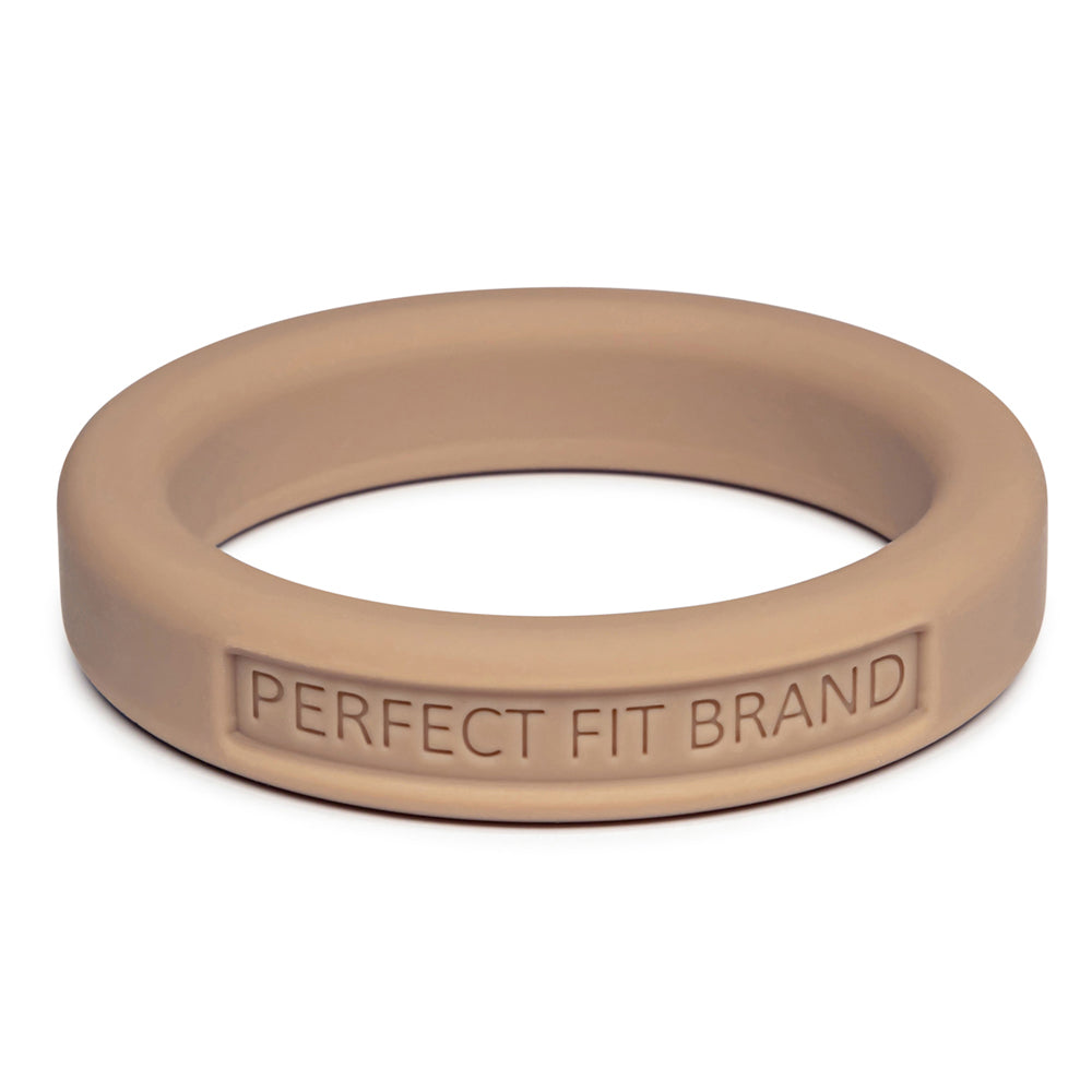 Classic 1.75" (44 mm) Silicone Med. Stretch Penis Ring Skintone 4