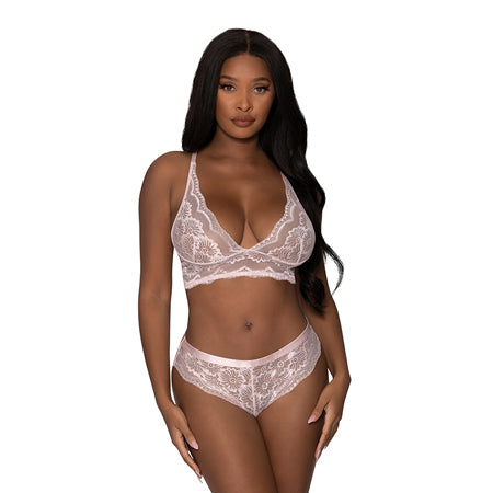 Seabreeze Strappy Back Cami & Short Blush L/XL