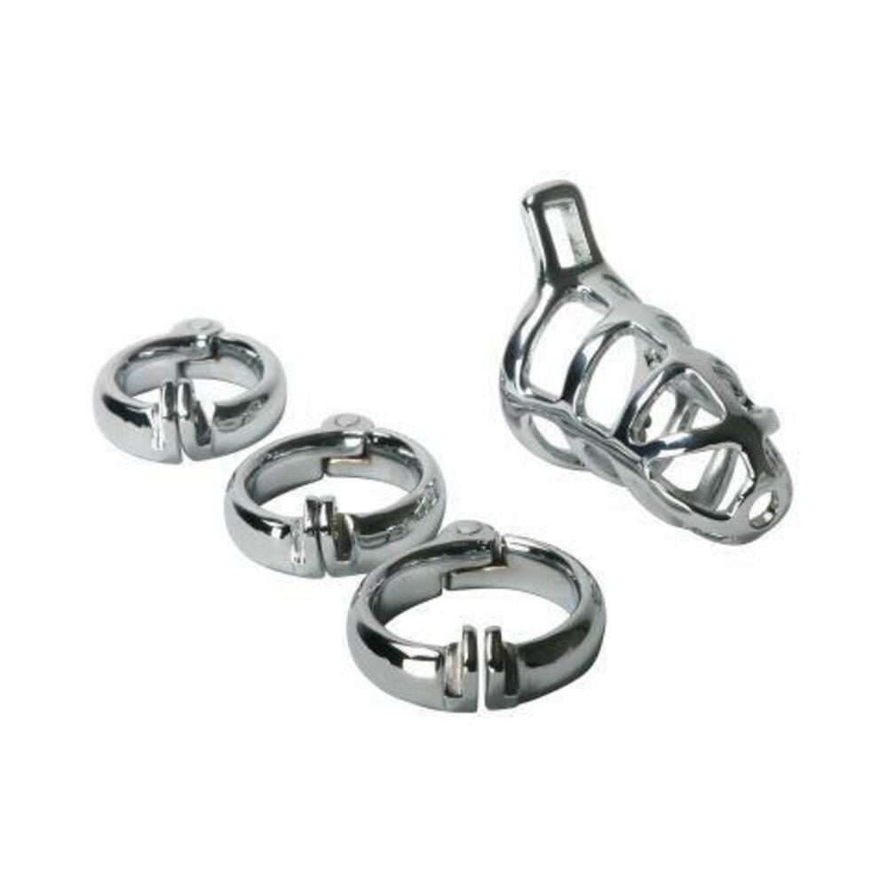Detained Stainless Steel Chastity Cage