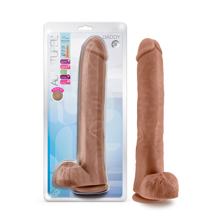 Au Naturel -  Daddy - 14 Inch Dildo - Mocha