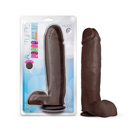 Au Naturel - Huge - 10 Inch Dildo - Chocolate
