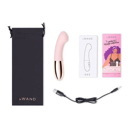 Le Wand GEE G-Spot Targeting Rechargeable Vibrator - Rose Gold