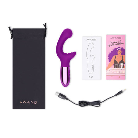 Le Wand XO Double Motor Wave Rechargeable Vibrator - Cherry