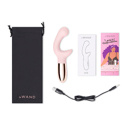 Le Wand XO Double Motor Wave Rechargeable Vibrator - Rose Gold