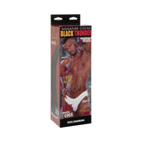 Black Thunder 12 Inch Curved Realistic Cock With Removable Vac-U-Lock Suction Cup