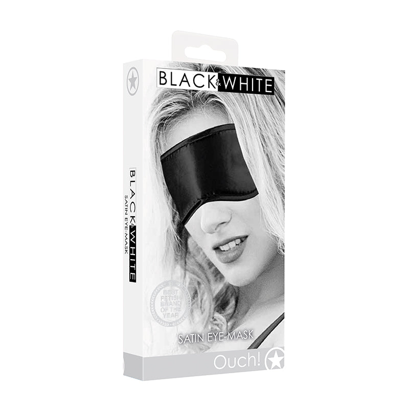 Ouch! B&W Satin Eye-Mask Black