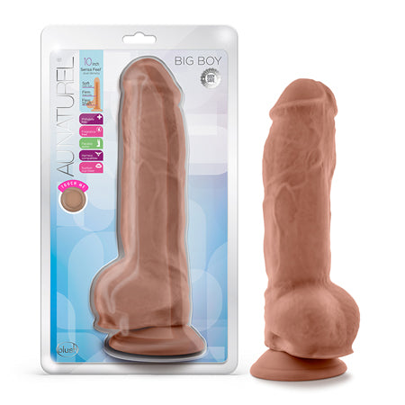 Au Naturel - Big Boy - 10 Inch Dildo - Mocha