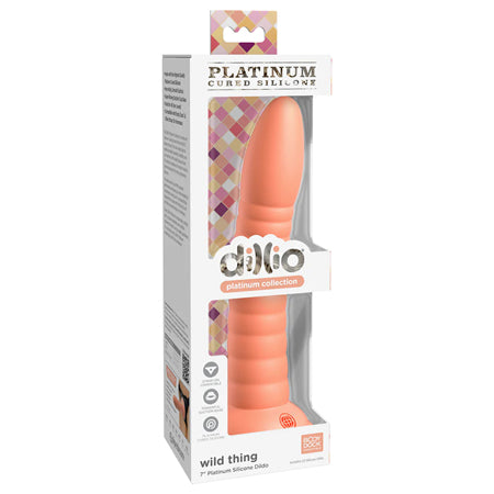 Dillio Platinum 7' Wild Thing Silicone Dildo - Peach