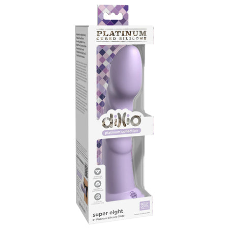 Dillio Platinum 8' Super Eight Silicone Dildo - Purple