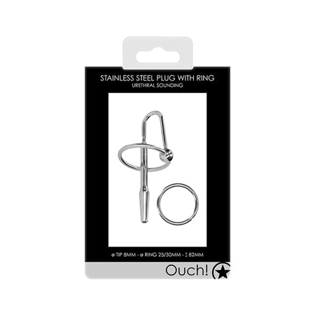 Shots Ouch Urethral Sounding Metal Plug