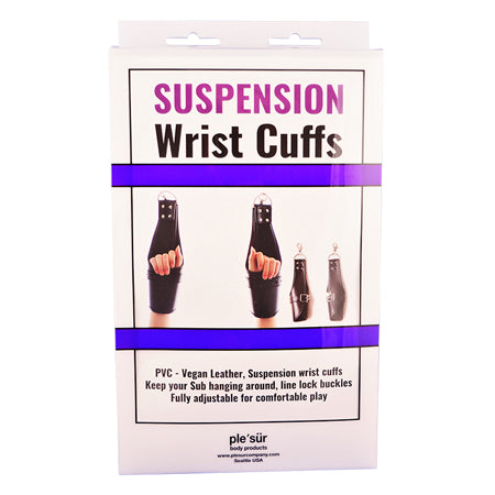 Plesur PVC Locking Cuff Suspension Restraints Black
