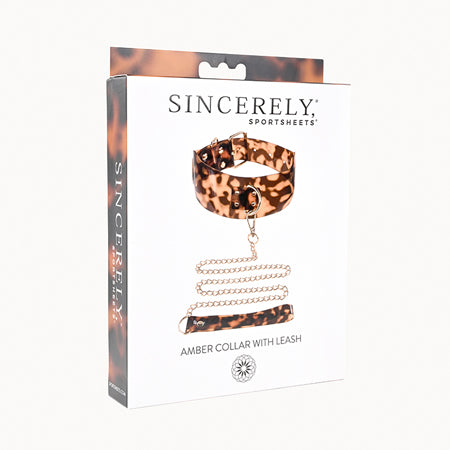 Sincerely Amber Collar & Leash