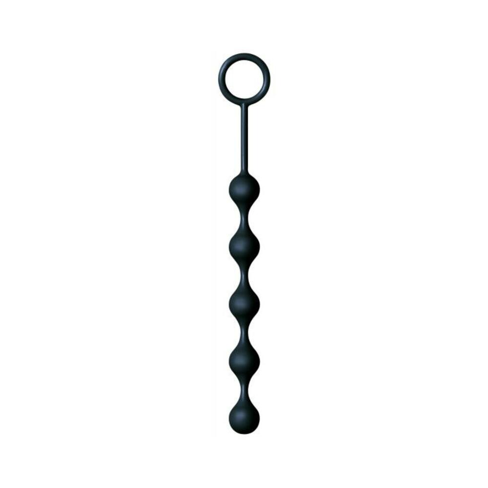The Nines S Drops Silicone Anal Beads Black
