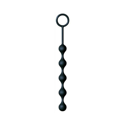 The Nines S Drops Silicone Anal Beads Black