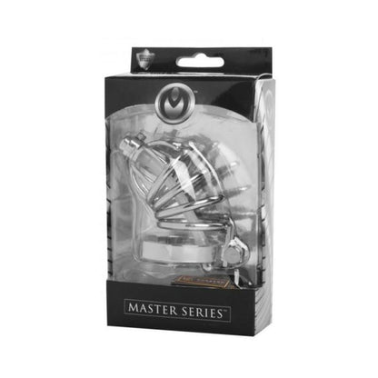 Stainless Steel Chastity Cage With Silicone Urethral Plug