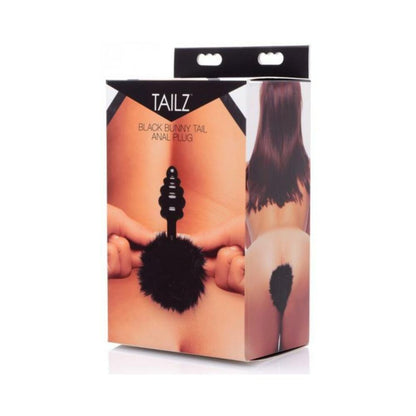 Tailz Bunny Faux Fur Tail Plug Black