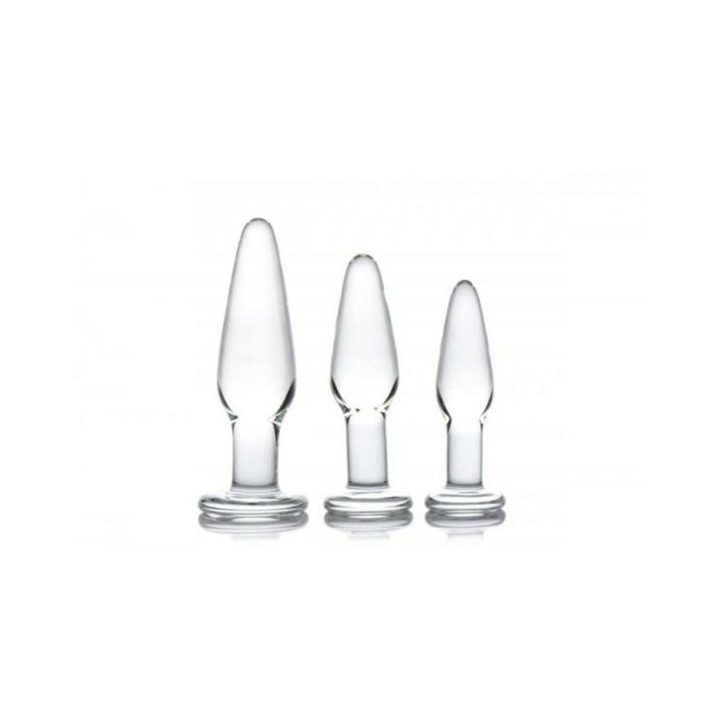Prism Dosha 3 Piece Glass Anal Plug Kit