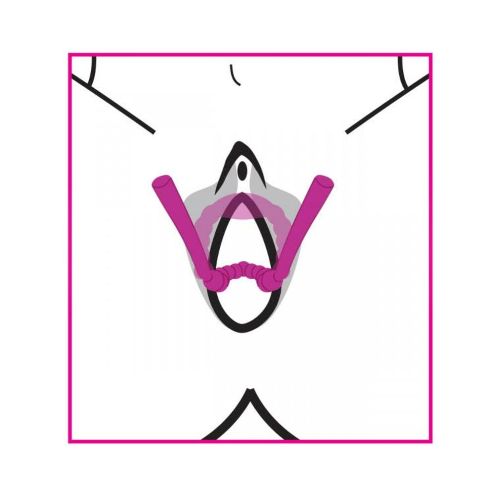 Petal Pusher Silicone Labia Spreader Pink