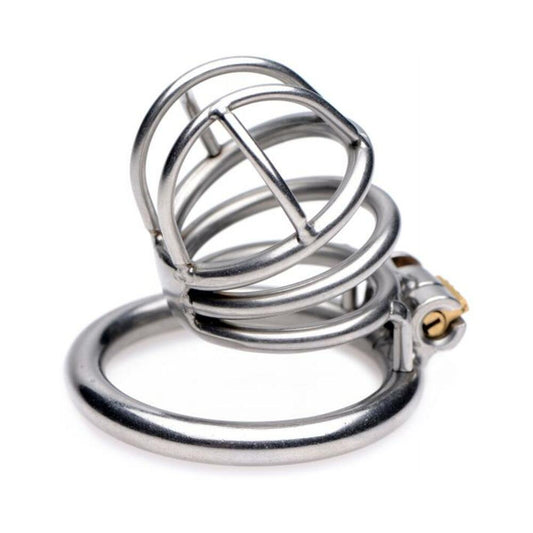 The Pen Deluxe Stainless Steel Locking Chastity Cage