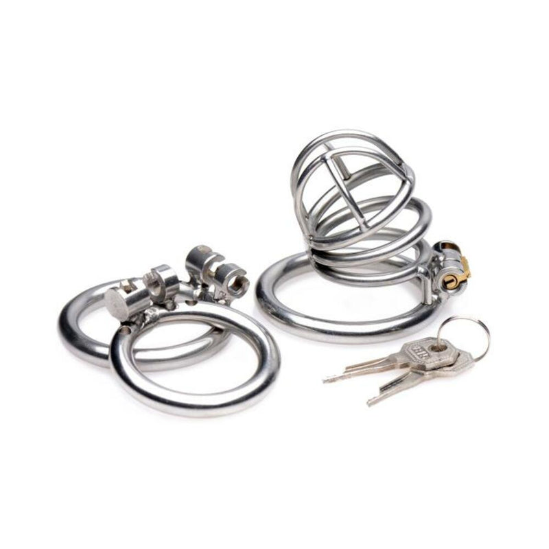 The Pen Deluxe Stainless Steel Locking Chastity Cage