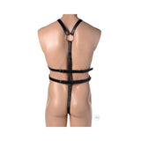 Male Full Body Harness Black Leather
