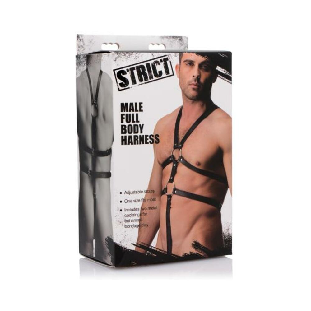 Male Full Body Harness Black Leather